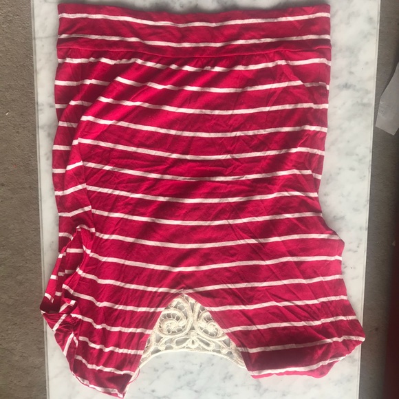 Express Lace Striped Blouse Size S - Picture 5 of 6